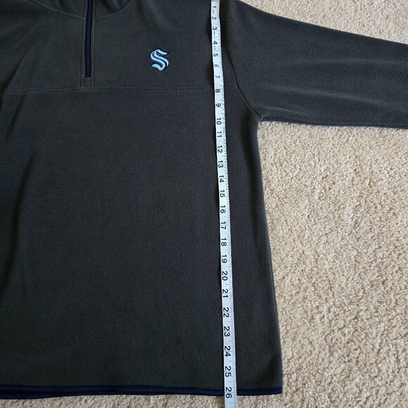Seattle Kraken 1/4 zip pullover fleece jacket - Picture 4 of 9